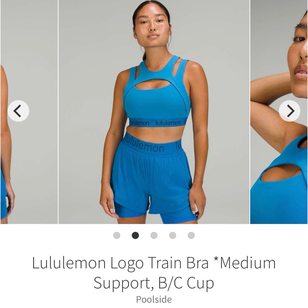 lululemon athletica Poolside Logo Train Bra - Medium Support